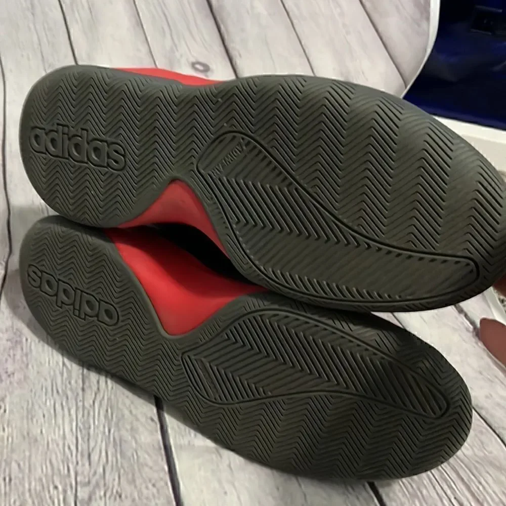 Adidas Own The Game Mens Basketball Shoes - Black Red - Size 9.5